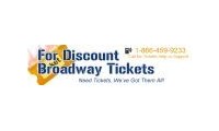 For Discount Broadway Tickets promo codes